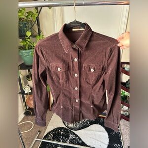 Max Studio Dark Brown Corduroy Jacket
